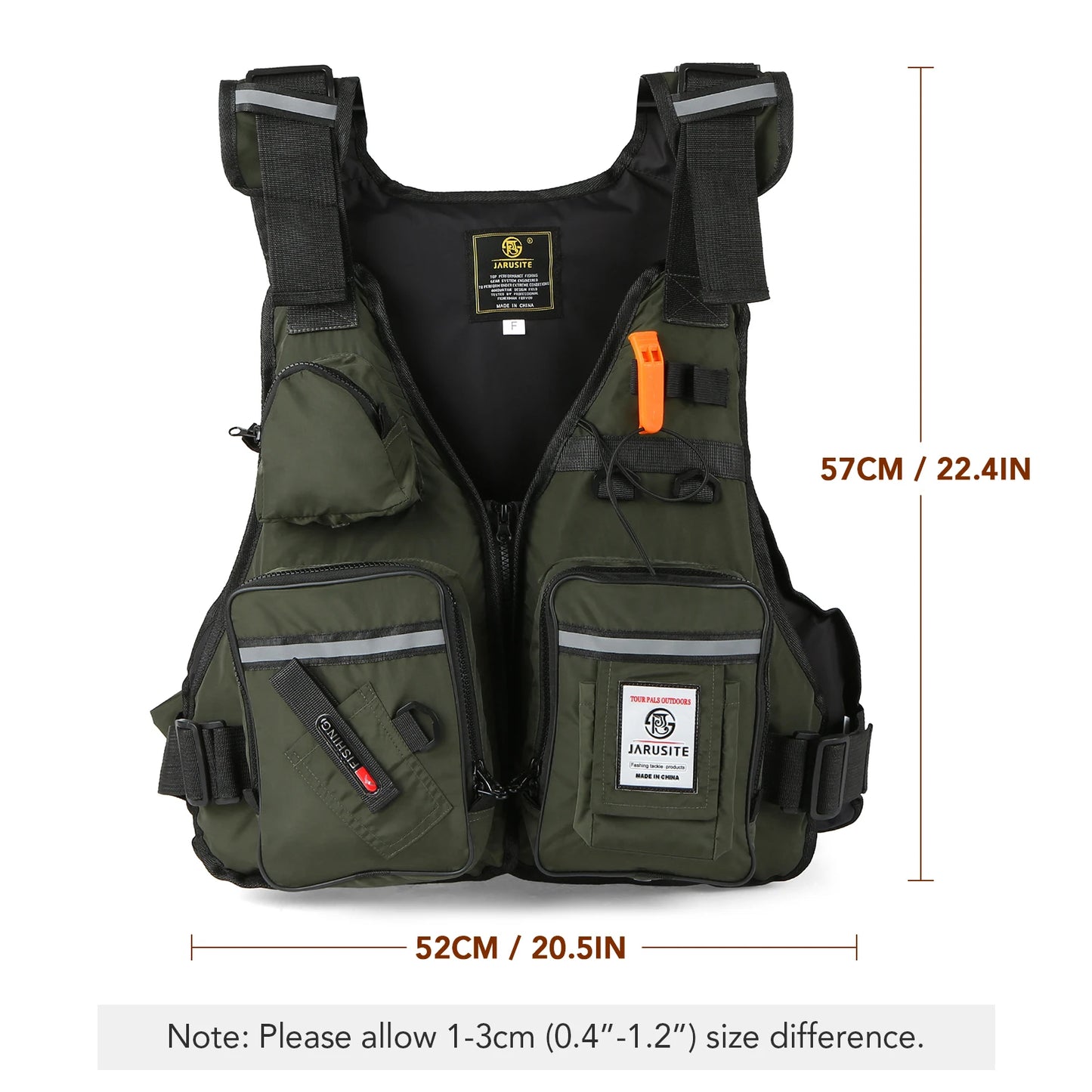 Men Professional Life Jacket Buoyancy Vest Waterproof