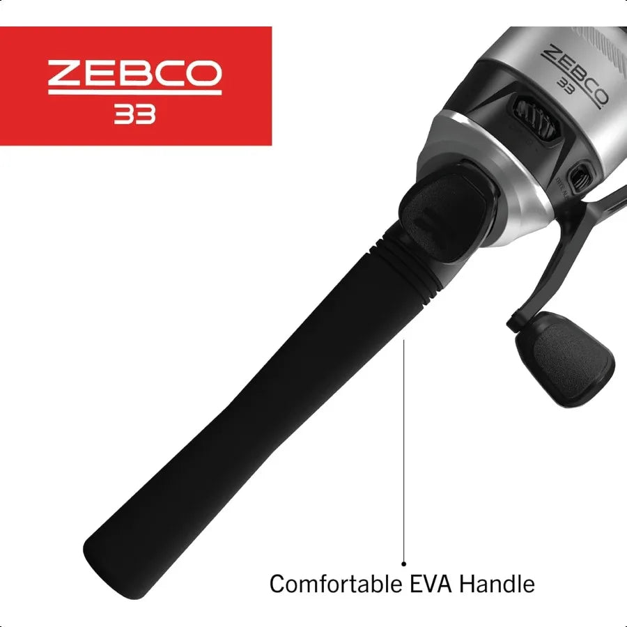 Zebco 33 Spincast Reel and Fishing Rod Combo for Ocean Fishing
