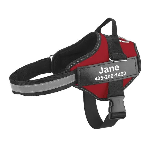 Adjustable Reflective Dog Harness Vest for Small Large Dogs