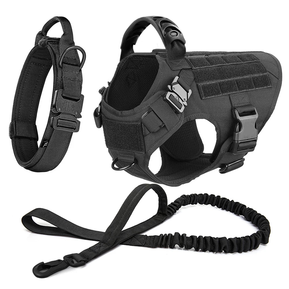 Large Dog Harness And Leash Set For German Shepherds