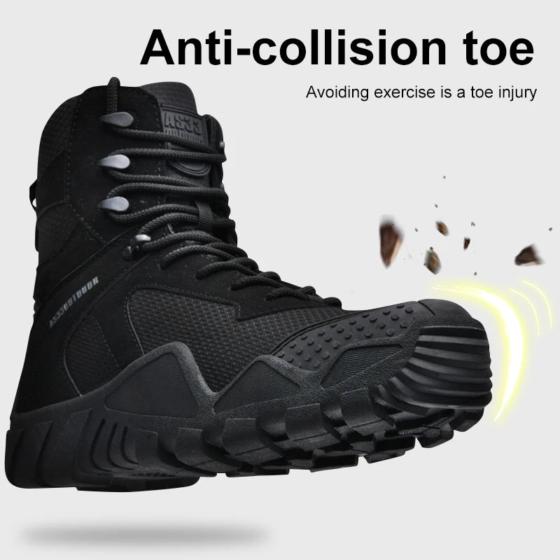 Mens Waterproof Hiking Boots Lightweight Outdoor Work Shoes