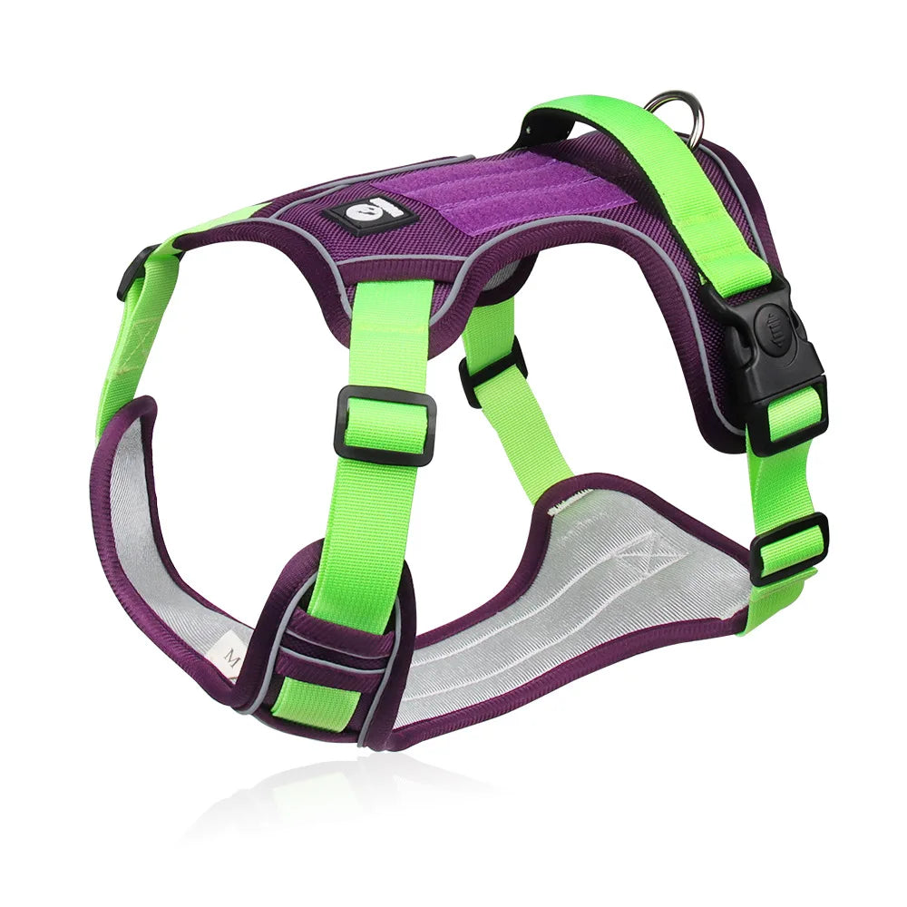 Reflective Dog Harness 1680D Waterproof Oxford Vest Large