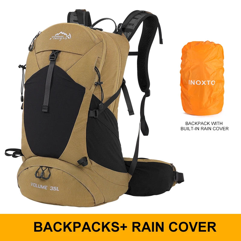Unisex 35L Mountaineering Backpack Waterproof Hiking Bag