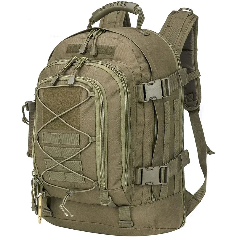 LQARMY 60L Military Tactical Backpack MOLLE Assault Rucksack