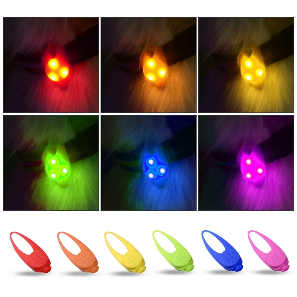 Silicone Glow Pendant Collar Light for Dogs and Puppies