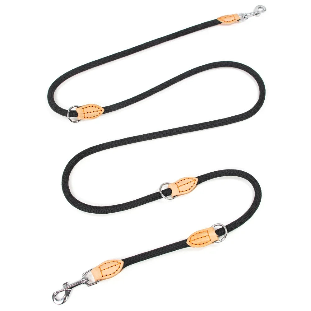 New Generation Two Dog Leash Adjustable Hands Free 2.1M
