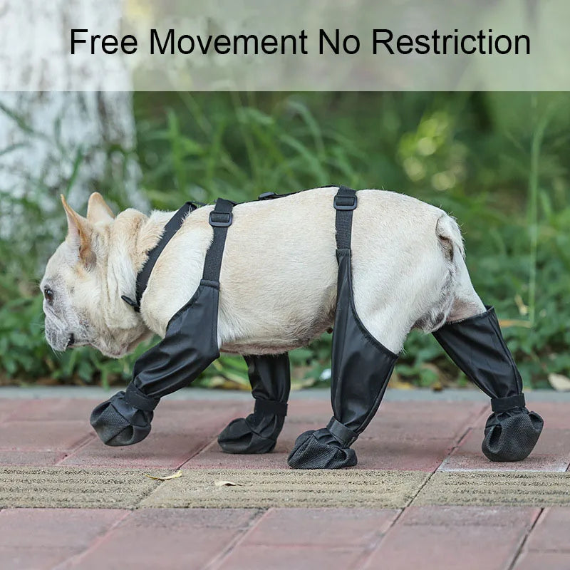 Waterproof Adjustable Dog Shoes For Outdoor Walking