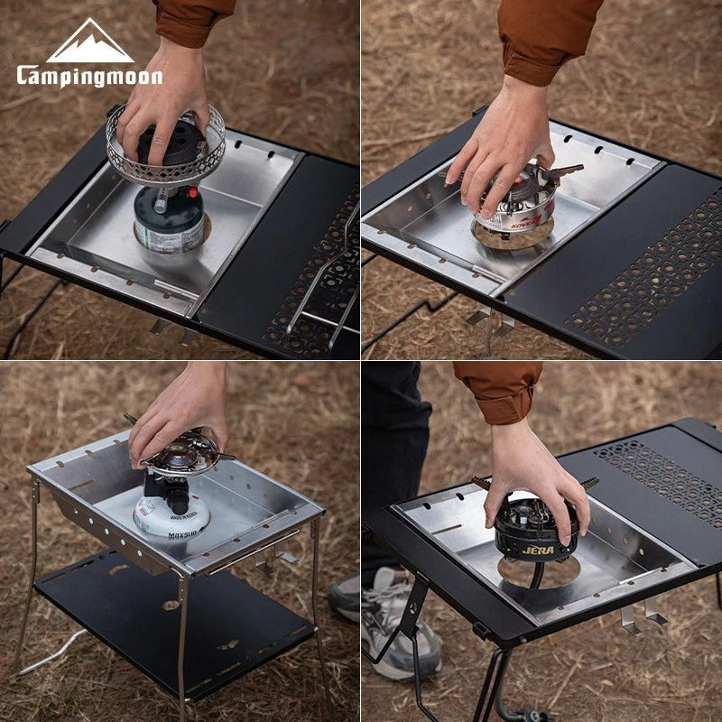 CampingMoon CK25PG Stainless Steel Korean Furnace Plate
