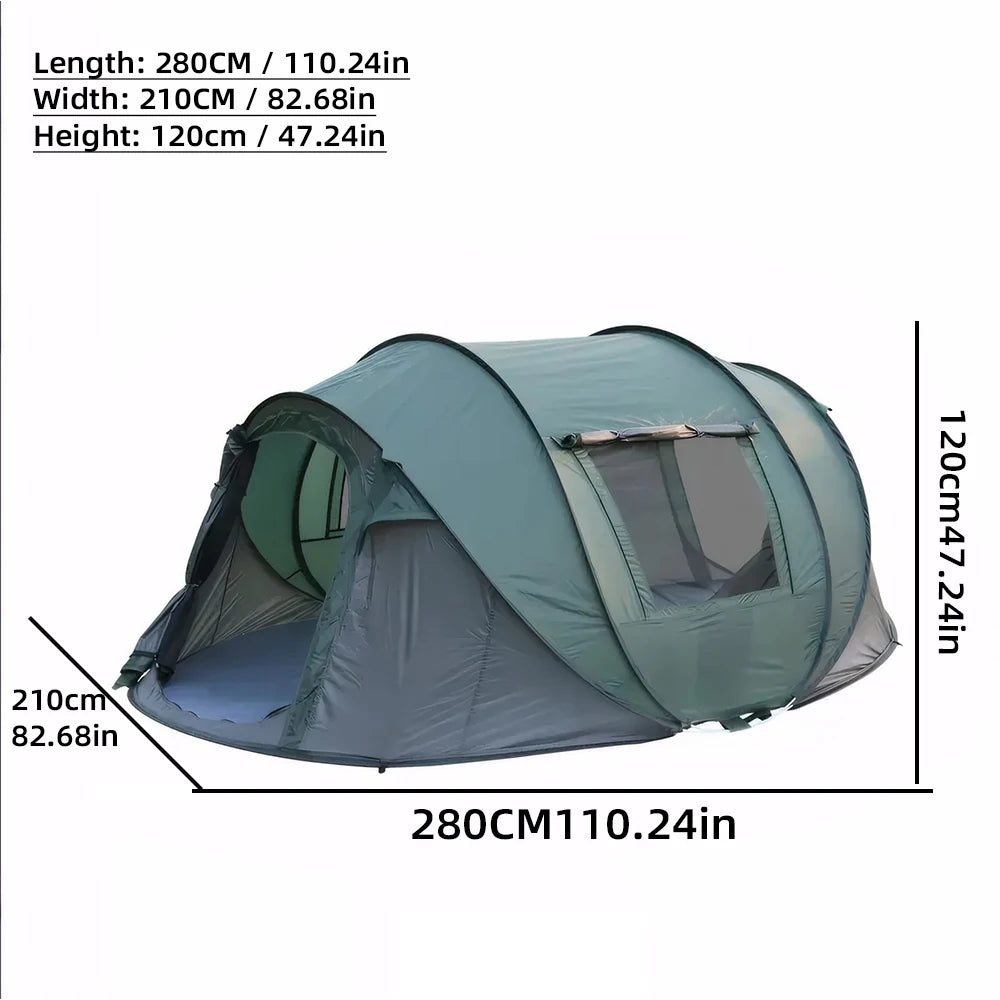 Pop Up Camping Tent 5 To 8 Person Waterproof Outdoor Tent