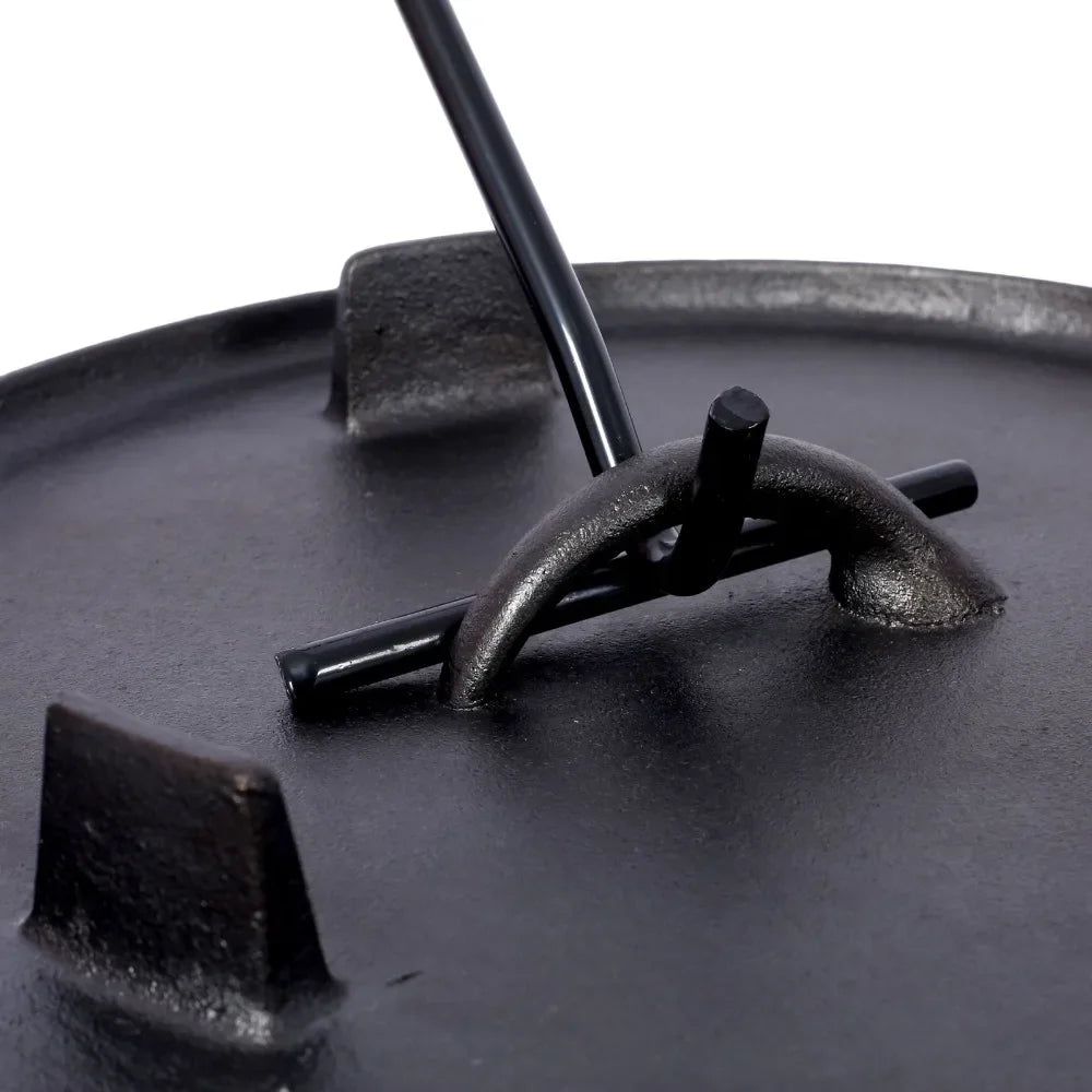 Preseasoned Cast Iron Dutch Oven for Camping Skillet Lid