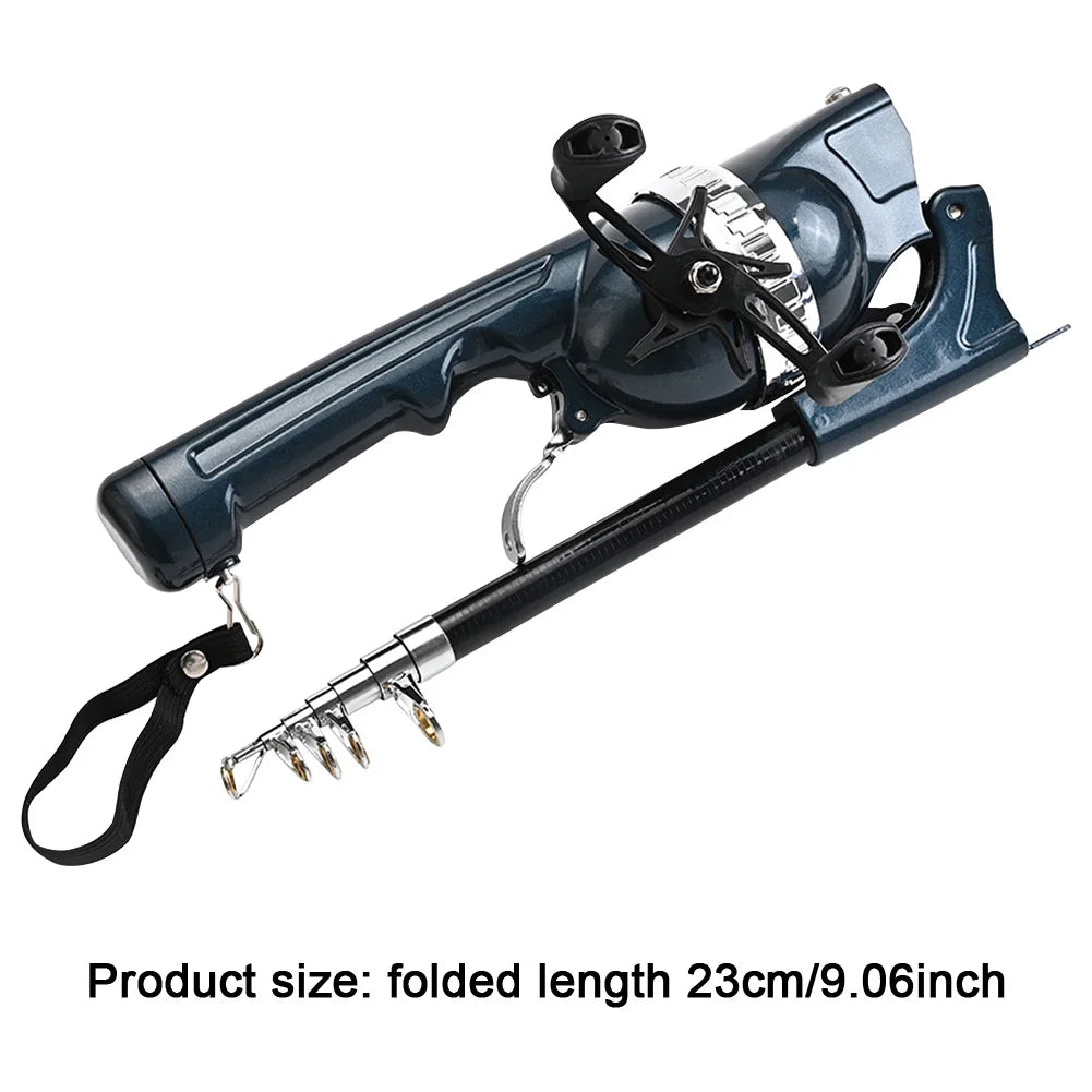 Portable Folding Telescopic Fishing Rod with Reel for Travel