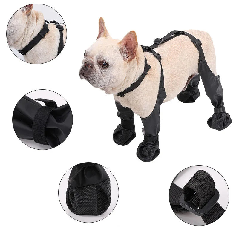 Waterproof Adjustable Dog Shoes For Outdoor Walking