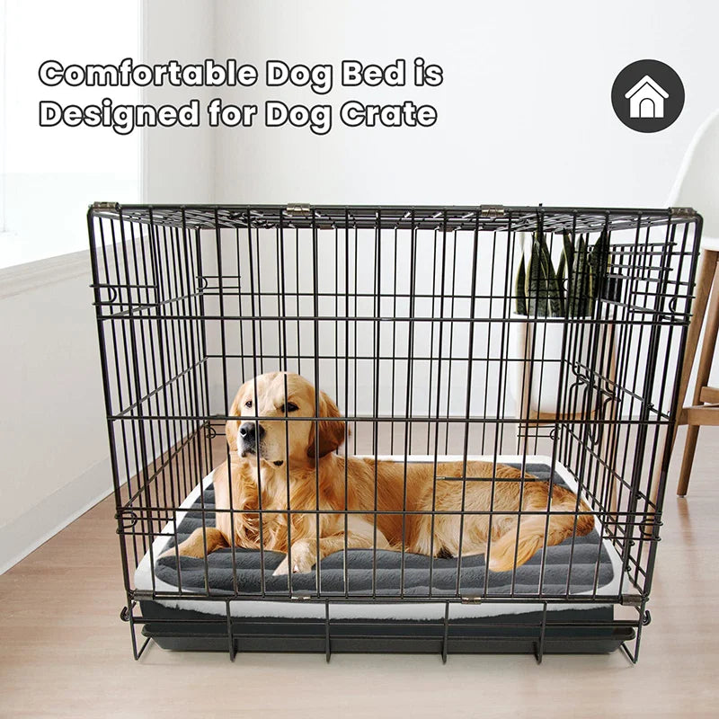 Removable Zipper Dog Bed Mat With Washable Cover For Pets