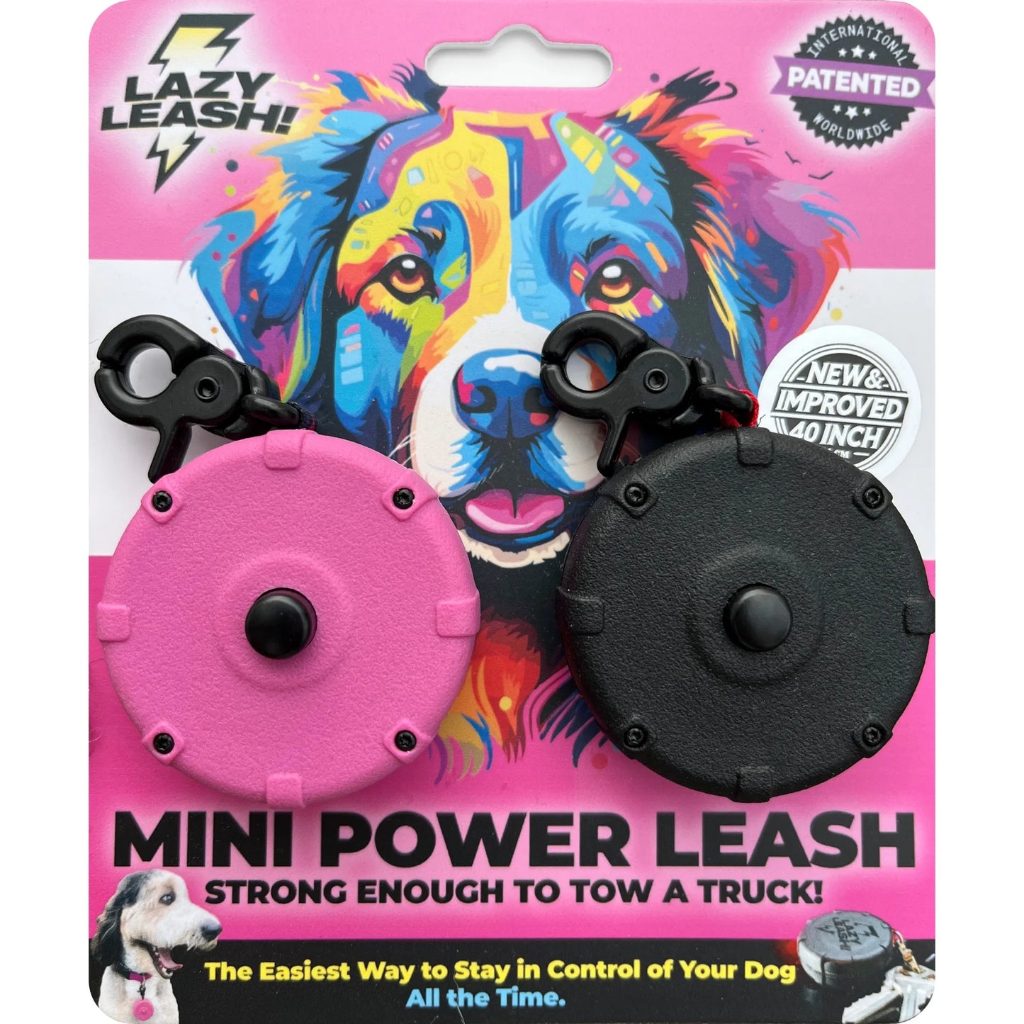 Safe Easy Lightweight Clip On Power Leash For Dogs Pro