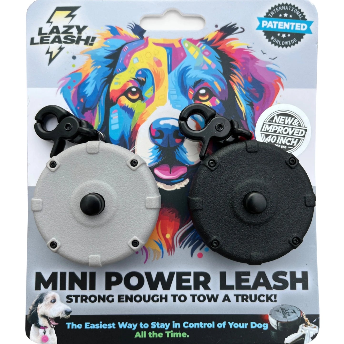 Safe Easy Lightweight Clip On Power Leash For Dogs Pro