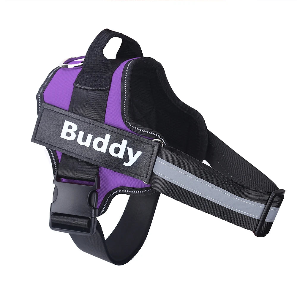 Personalized Reflective No Pull Dog Harness for Outdoor Walks