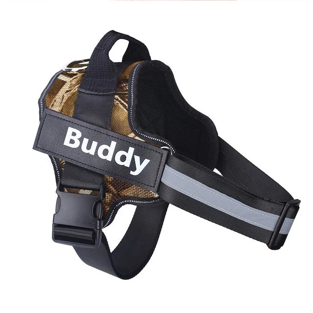 Personalized Reflective No Pull Dog Harness for Outdoor Walks