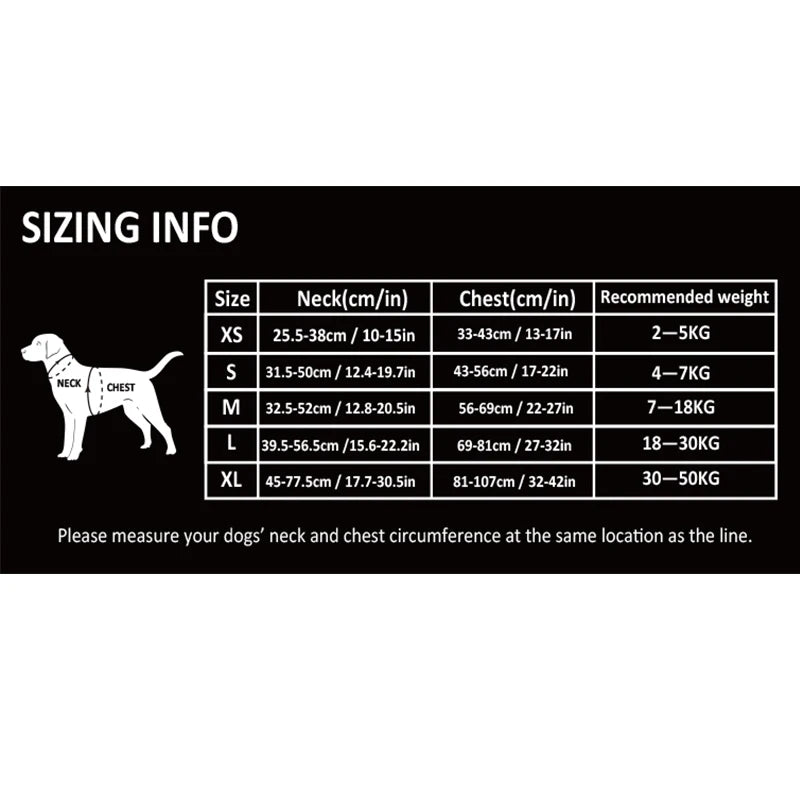 Reflective No Pull Dog Harness Adjustable Nylon Vest