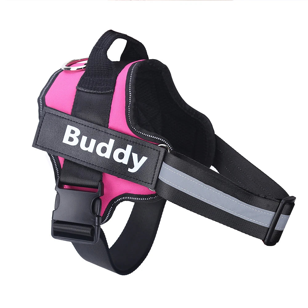 Personalized Reflective No Pull Dog Harness for Outdoor Walks
