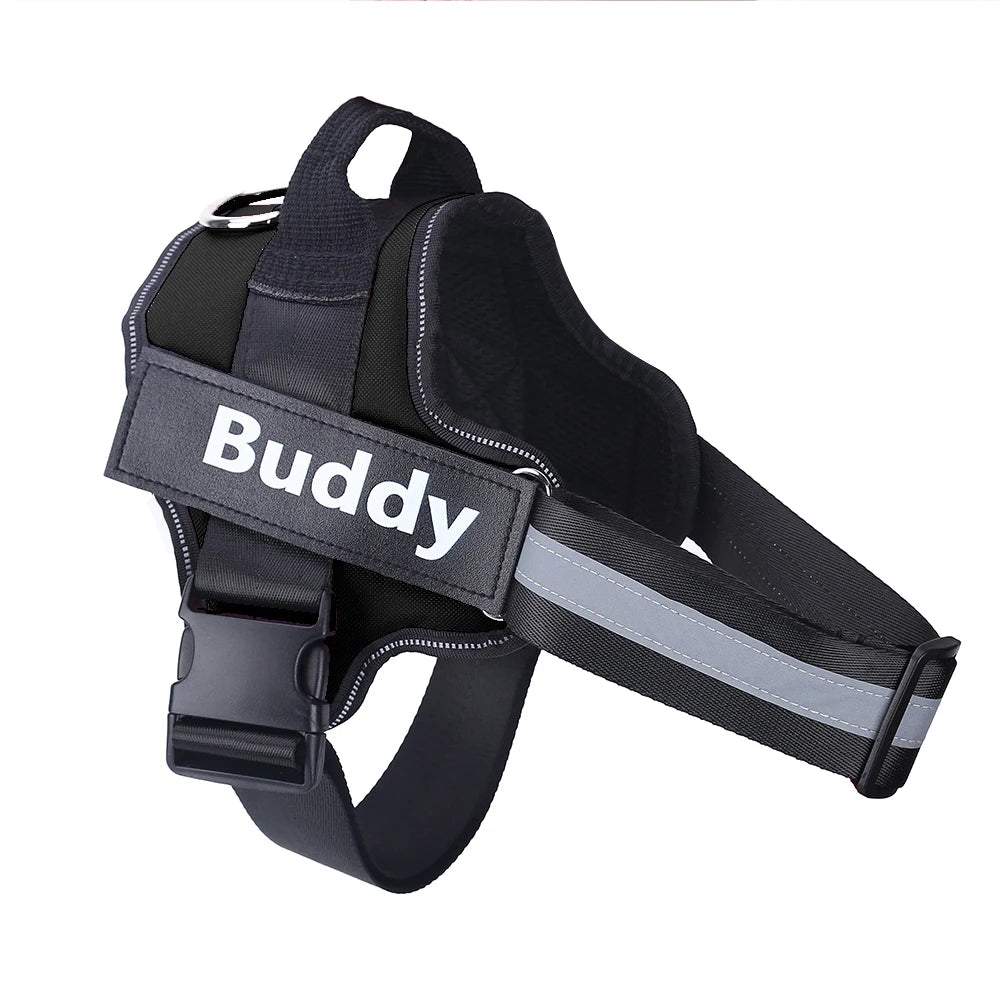 Personalized Reflective No Pull Dog Harness for Outdoor Walks