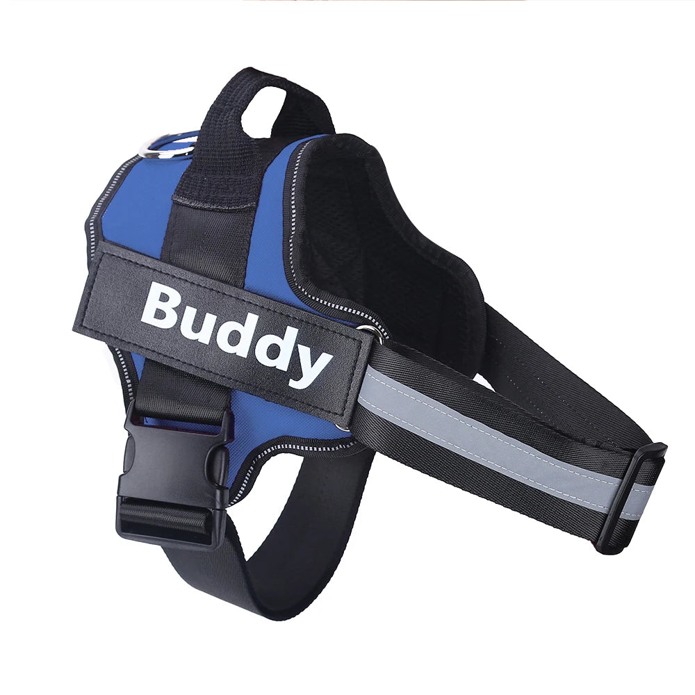 Personalized Reflective No Pull Dog Harness for Outdoor Walks