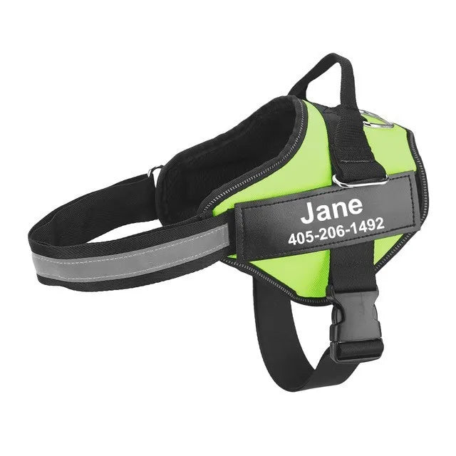 Adjustable Reflective Dog Harness Vest for Small Large Dogs