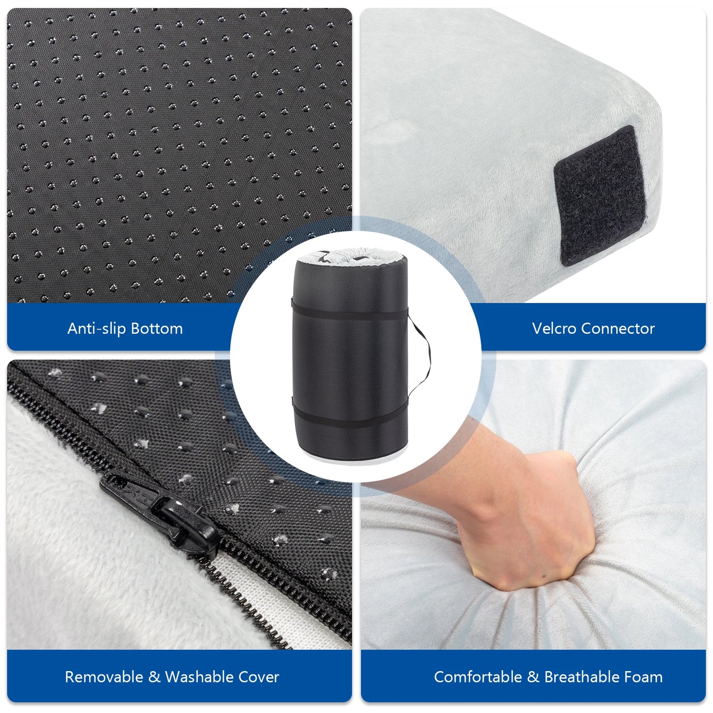 Outdoor Kids Memory Foam Camping Mattress Play Mat 75x25 Inches