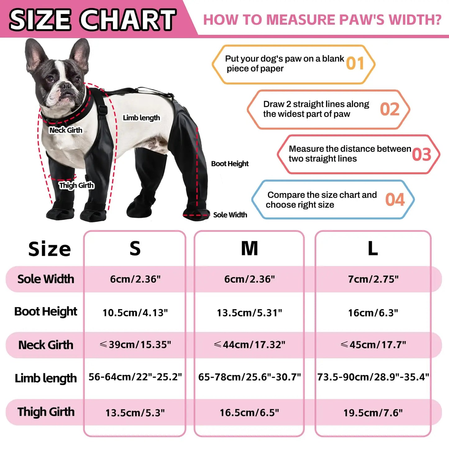 Waterproof Adjustable Dog Shoes For Outdoor Walking