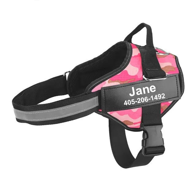Adjustable Reflective Dog Harness Vest for Small Large Dogs