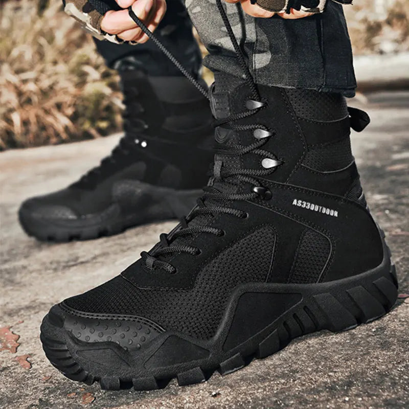 CHRLCK Waterproof Hiking Boots Camouflage Tactical Shoes