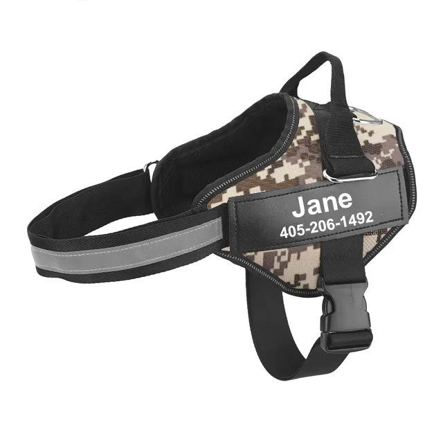 Adjustable Reflective Dog Harness Vest for Small Large Dogs