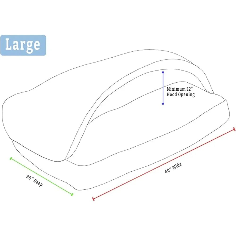Cozy Cave Rectangle Dog Bed for Medium and Large Dogs