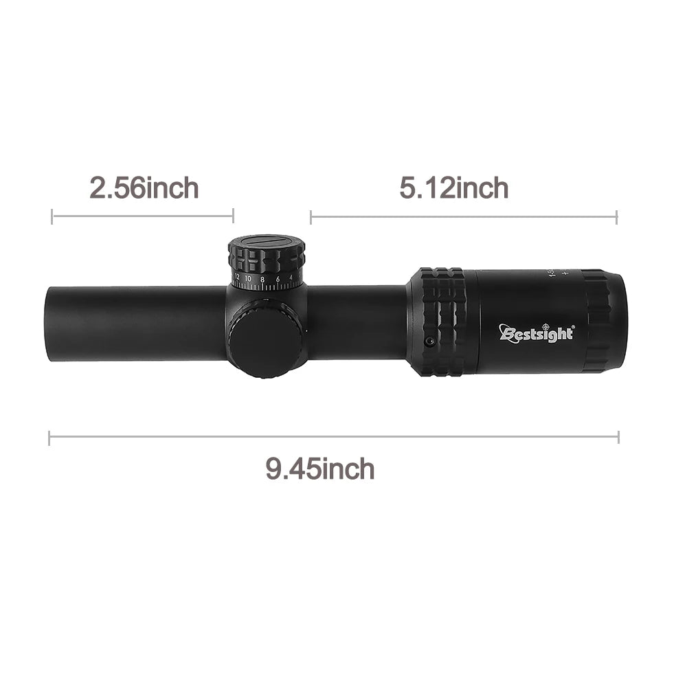 1-5X24 Tactical Optical Rifle Scope with Illuminated Reticle