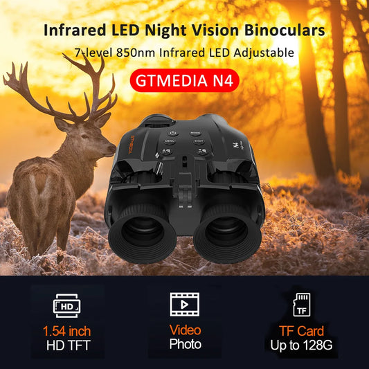 GTMEDIA N4 Night Vision Goggles with Head Strap for Outdoor Use