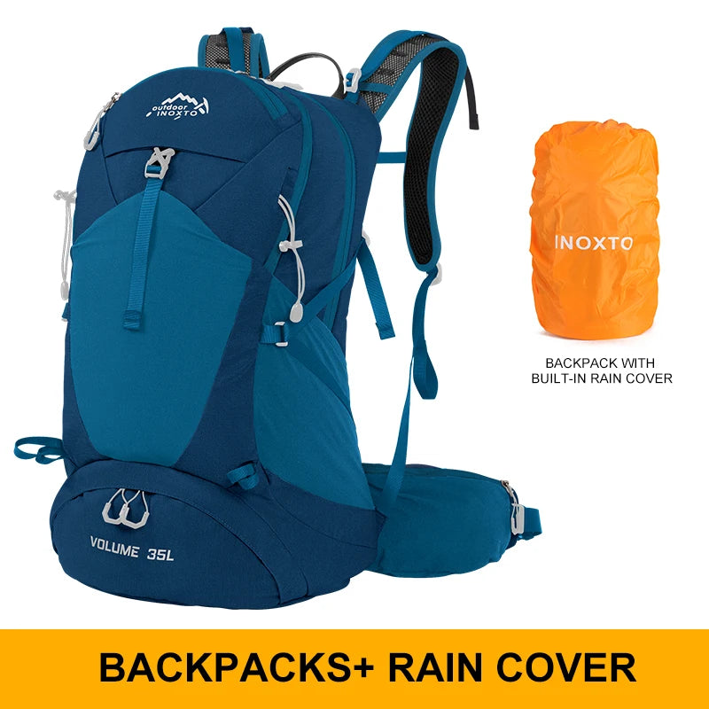 Unisex 35L Mountaineering Backpack Waterproof Hiking Bag