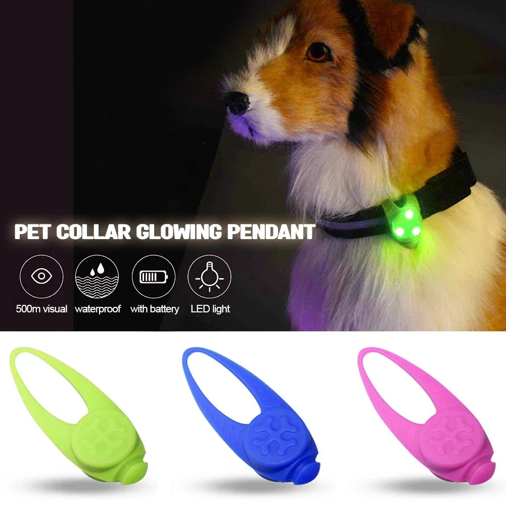 Silicone Glow Pendant Collar Light for Dogs and Puppies