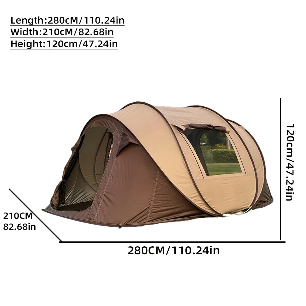 Pop Up Camping Tent 5 To 8 Person Waterproof Outdoor Tent