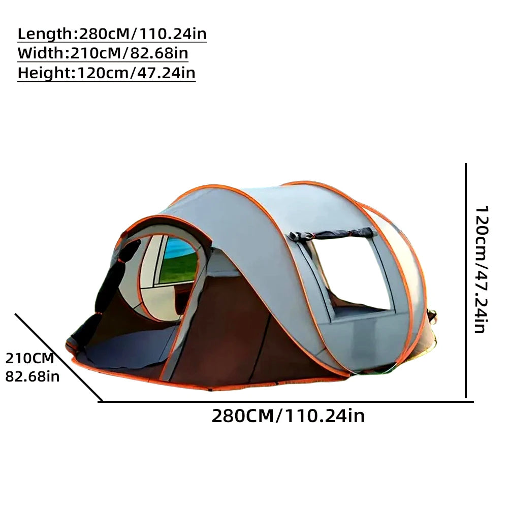 Pop Up Camping Tent 5 To 8 Person Waterproof Outdoor Tent