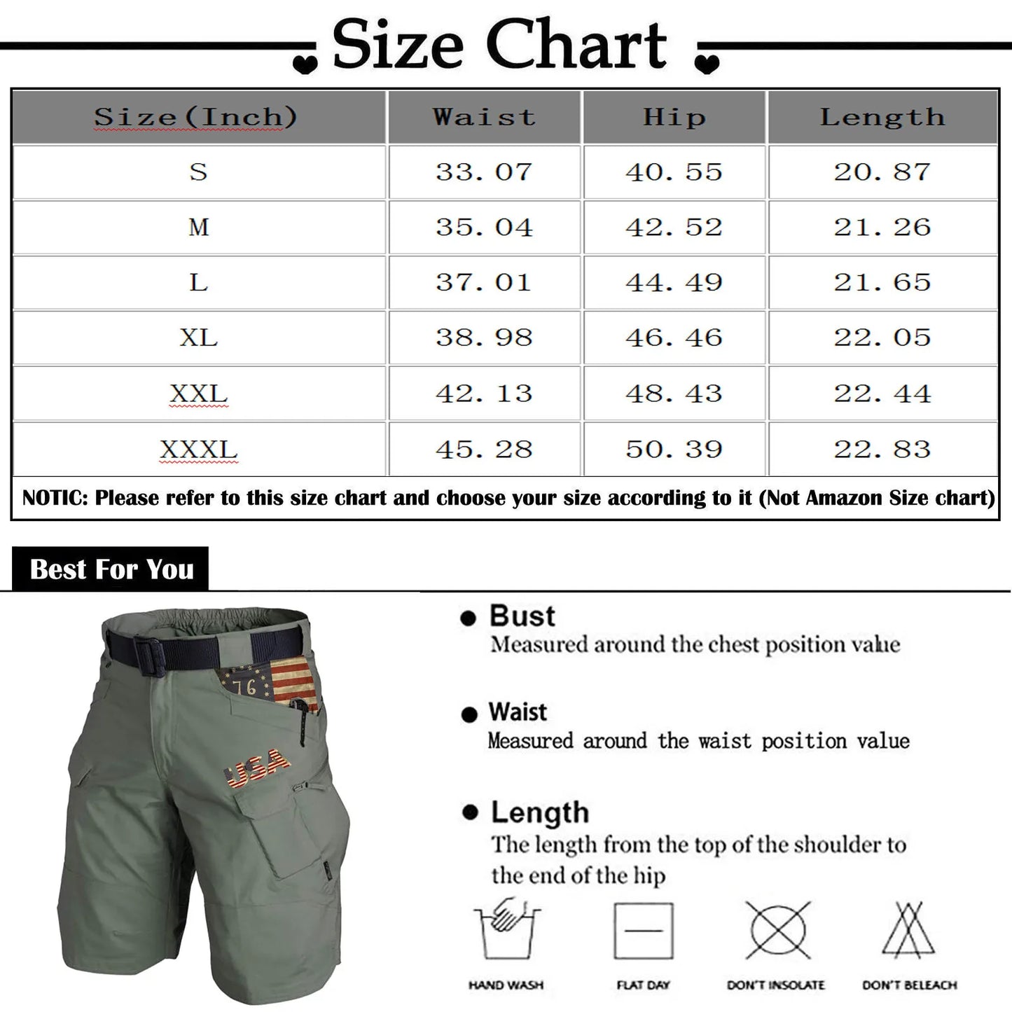 NoEnName_Null Men's Waterproof Cargo Tactical Shorts Summer Outdoor