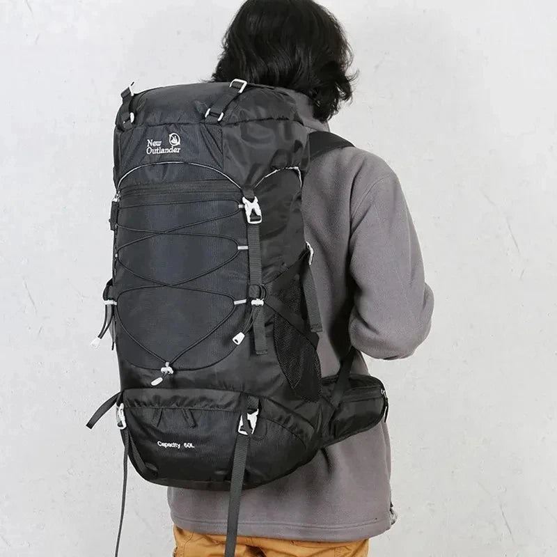 Men's Hiking Backpack 50L Waterproof Rucksack For Camping
