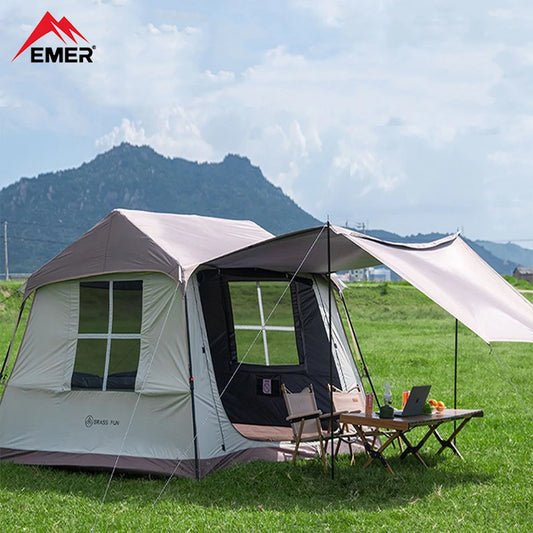 EMER 5 To 8 Person Waterproof Camping Tent With Canopy