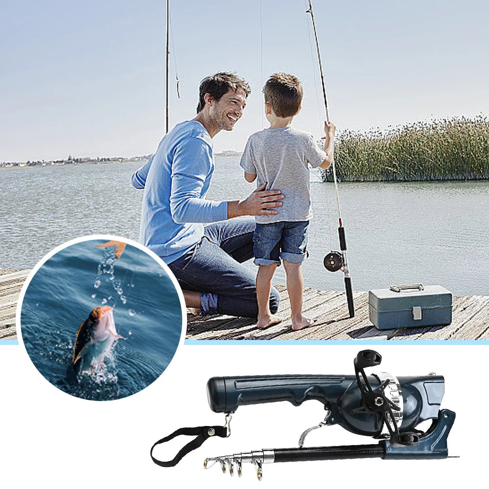 Portable Telescopic Fishing Rod with Reel for Travel Adventures