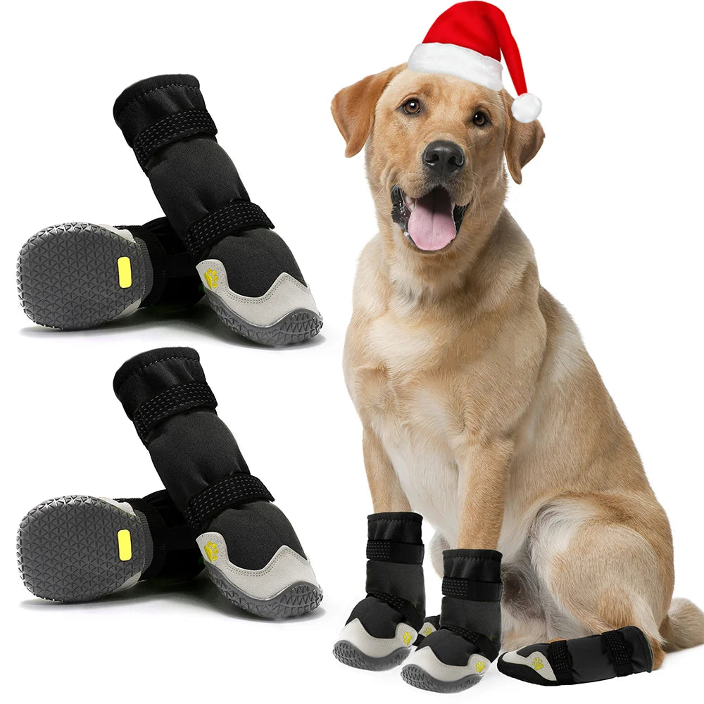 Waterproof Non Slip Dog Boots For Large Dogs Winter