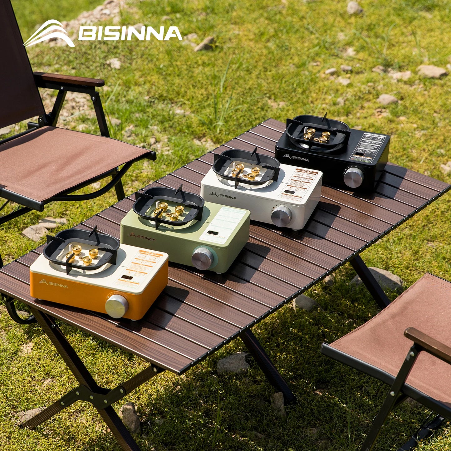 BISINNA Camping Gas Stove Portable Burner for Outdoor Use