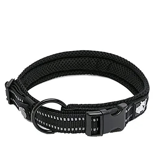 Truelove Adjustable Nylon Dog Collar Reflective Soft Padded