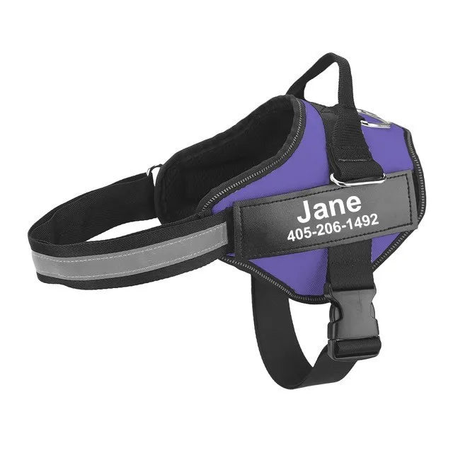 Adjustable Reflective Dog Harness Breathable No Pull Vest