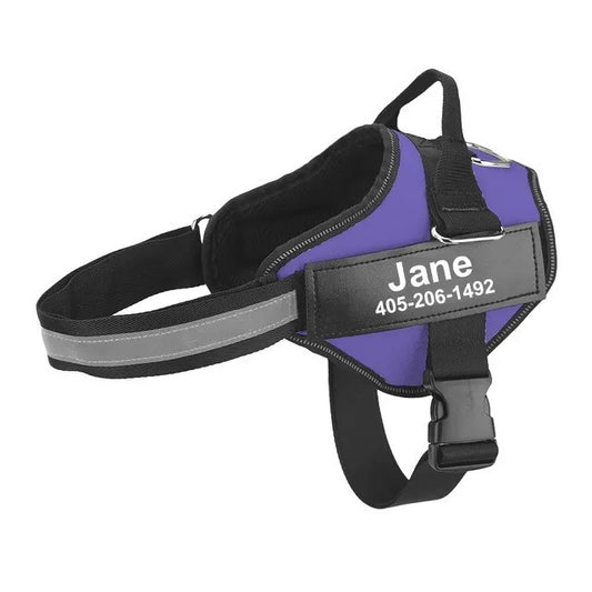 Adjustable Reflective Dog Harness Vest for Small Large Dogs