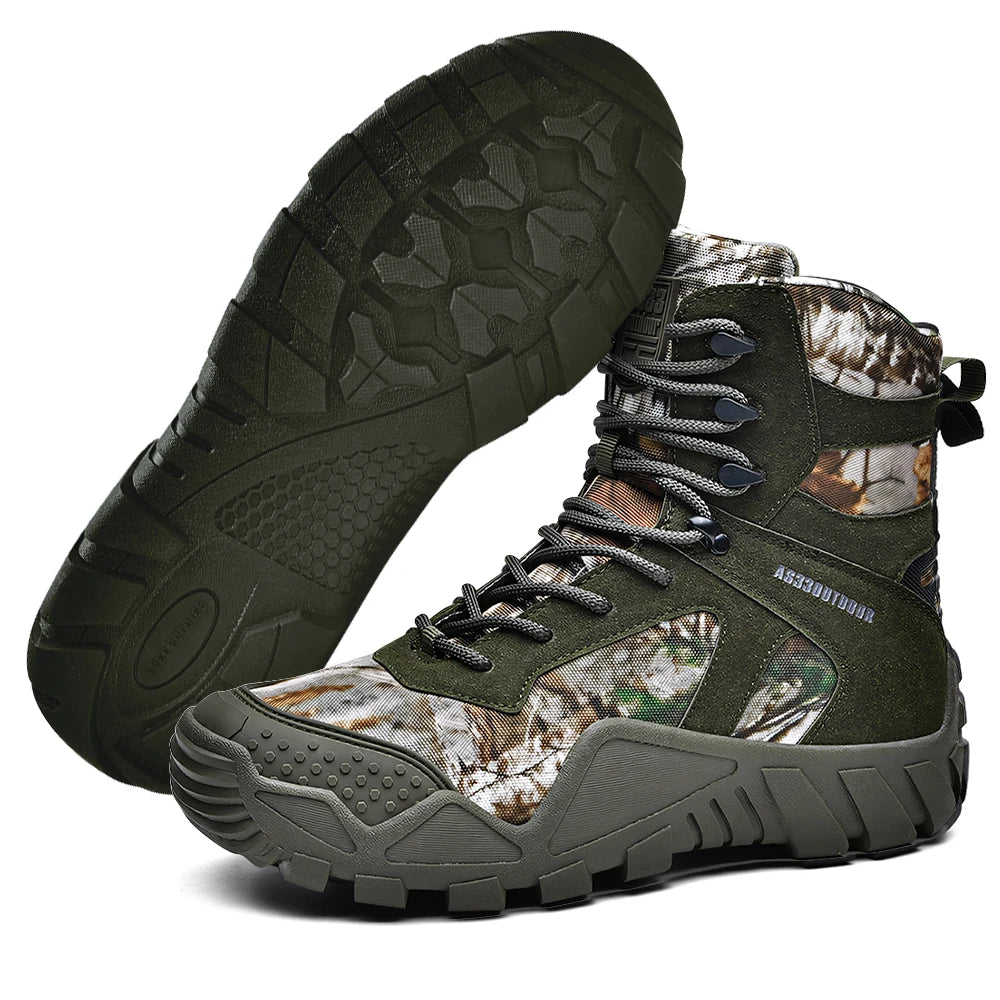 Mens Waterproof Hiking Boots Lightweight Outdoor Work Shoes