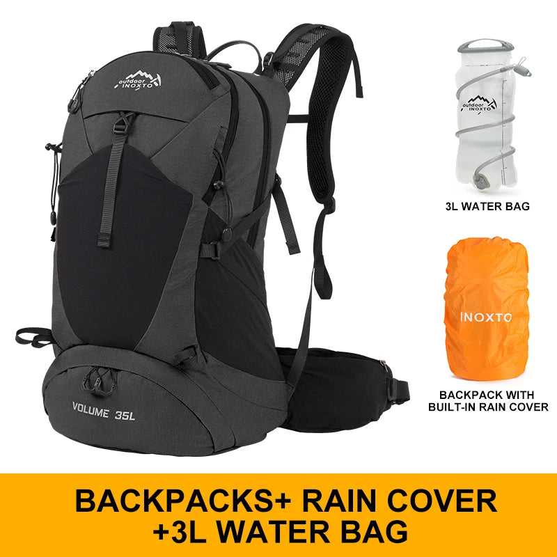 Unisex 35L Mountaineering Backpack Waterproof Hiking Bag