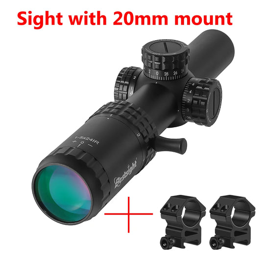 1-5X24 Tactical Optical Rifle Scope with Illuminated Reticle